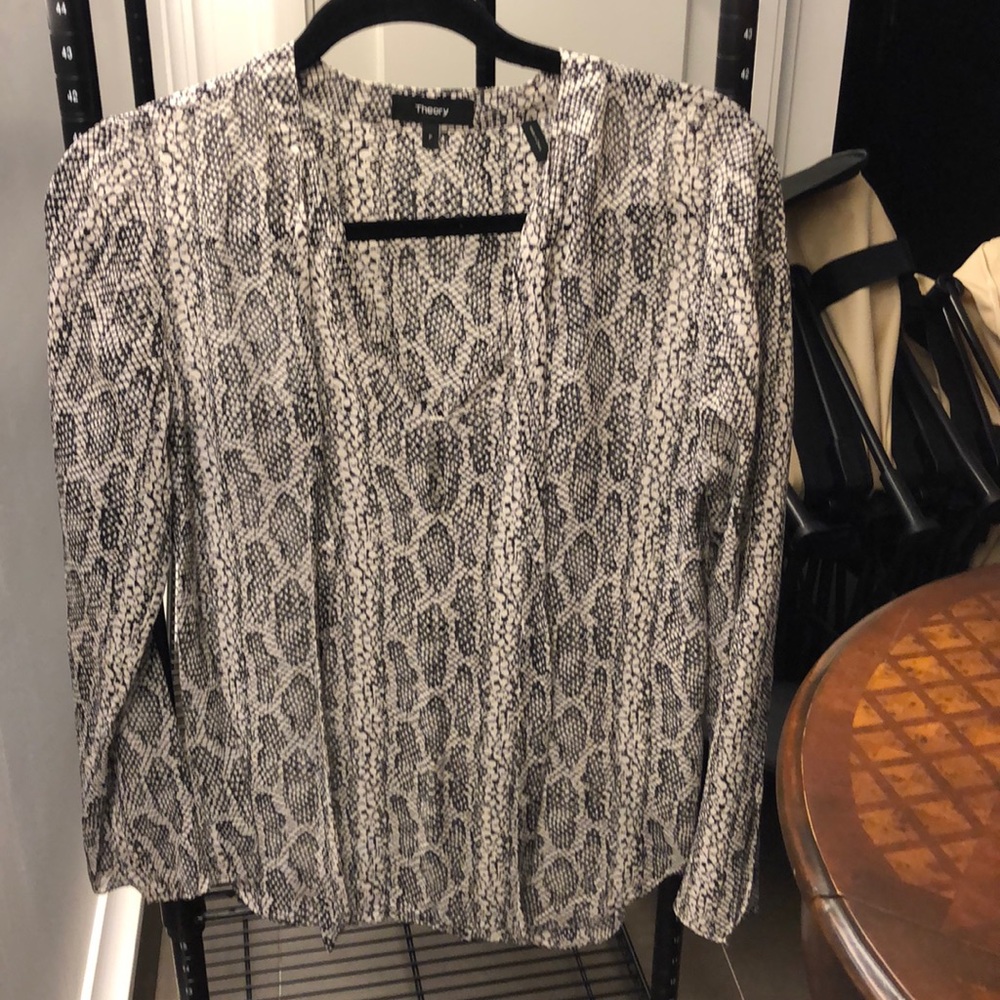 Snake print blouse